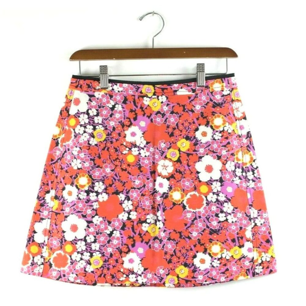 RARE VICTORIA BECKHAM Floral Print Mini Skirt (sz 2, Xsmall)